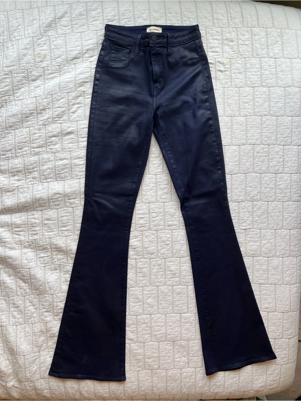 L’AGENCE Marty High Rise Midnight Coated Jeans